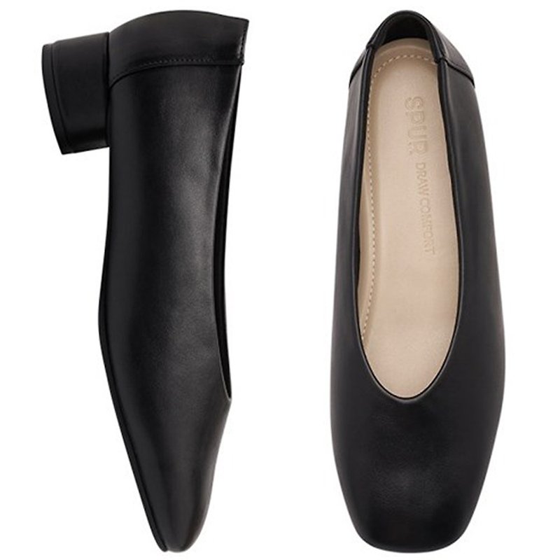 PRE-ORDER SPUR Pumps D. Comfort Series A-30 BLACK - Women's Leather Shoes - Other Materials 
