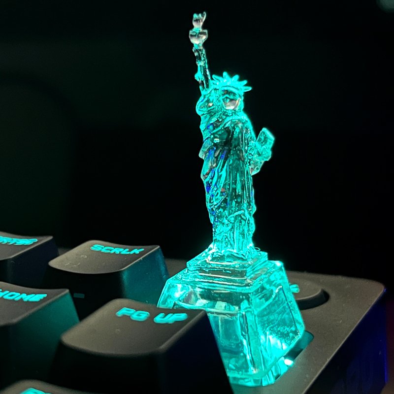 Keycap, Statue of Liberty, Transparent, Clear, Gaming, Keyboard, cherry MX - Other - Plastic Transparent