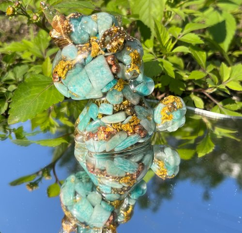 阜東宣 獨角獸樂園 新年開運 Orgonite 奧剛能量獨角獸-天河石款 大