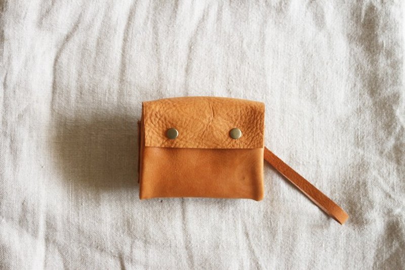 Small wallet - กระเป๋าสตางค์ - หนังแท้ สีนำ้ตาล