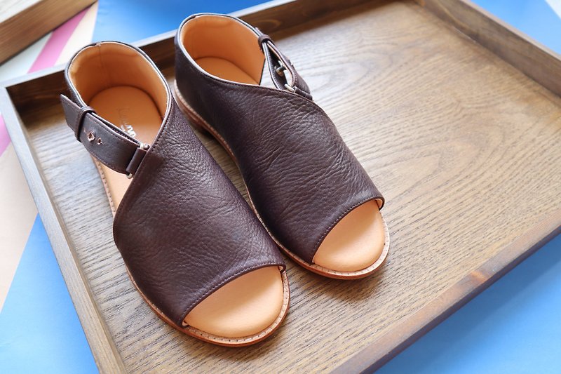 Bottle Shoes - Women's Casual Shoes - Genuine Leather Brown