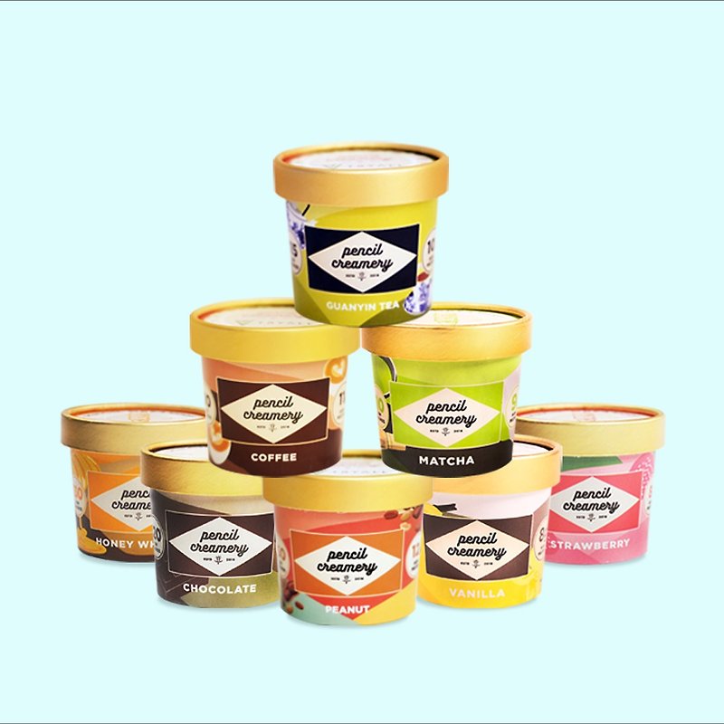 Mother's Day Gift Box - PENCIL CREAMERY - Reduced Sugar Protein Ice Cream 8 into the group - Ice Cream & Popsicles - Paper Transparent