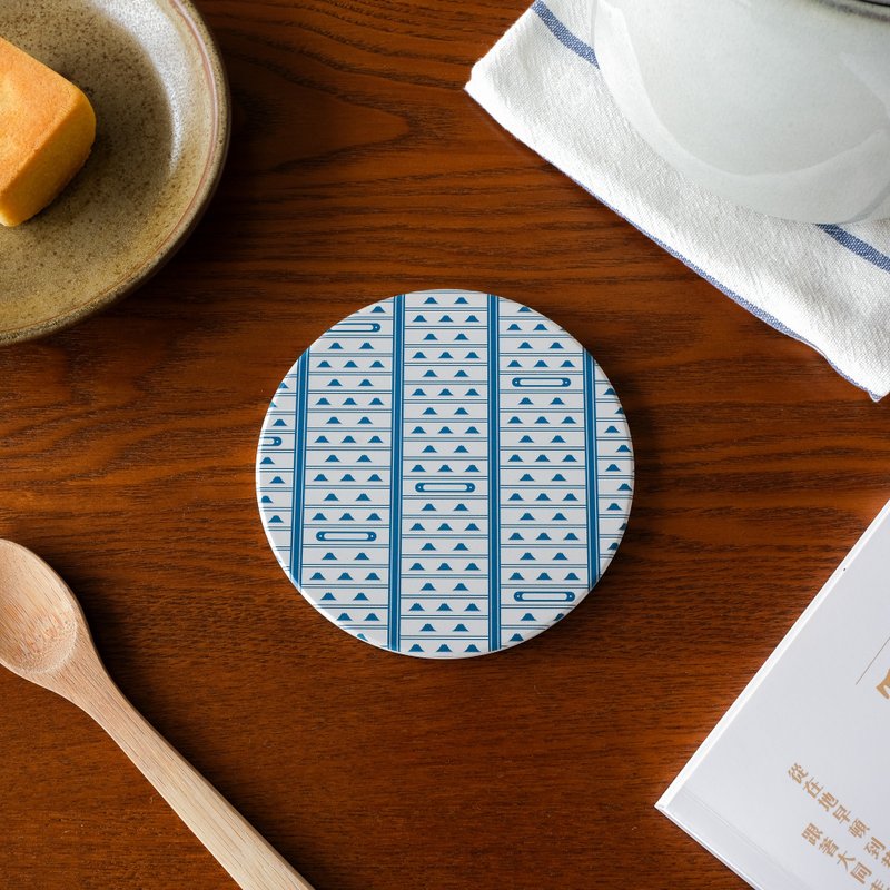 【錦源興】鐵捲門陶瓷吸水杯墊 l 底部防滑 鶯歌陶瓷製 禮物 新居 - 杯墊 - 陶 多色