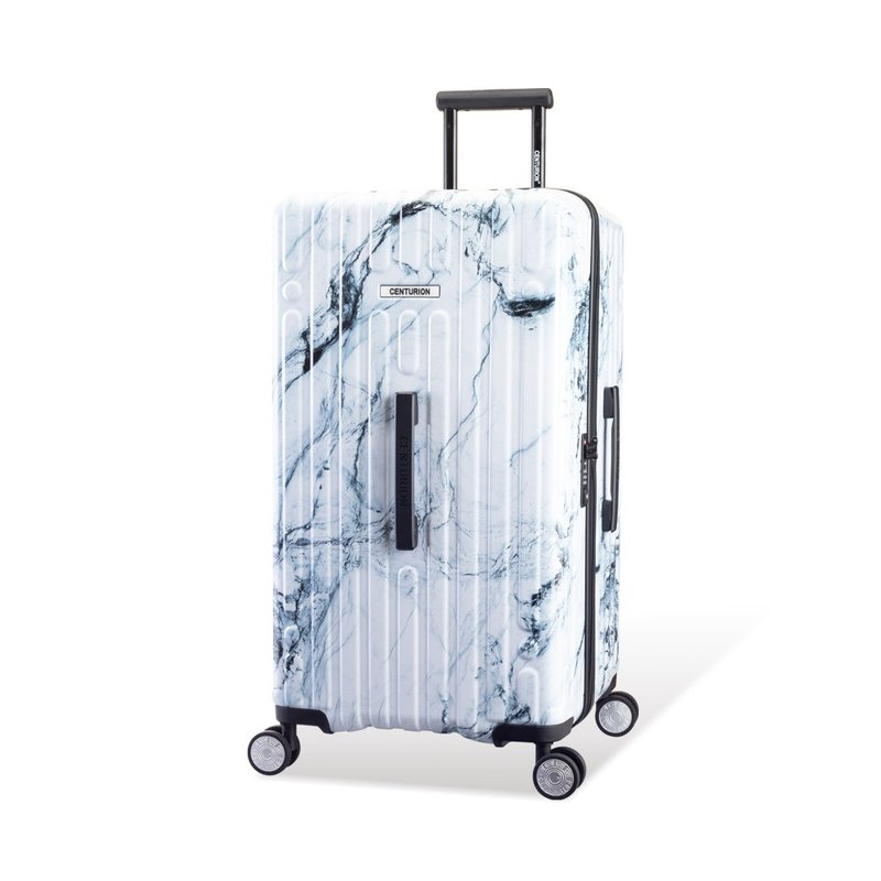 [CENTURION] 29-inch business class fat suitcase marble-large white flower suitcase - Luggage & Luggage Covers - Other Materials 