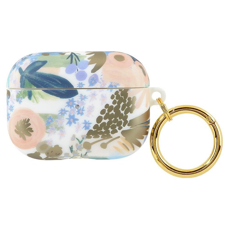 CASEMATE - Rifle Paper AirPods Pro case - Luisa - Phone Charger Accessories - Silicone Gold