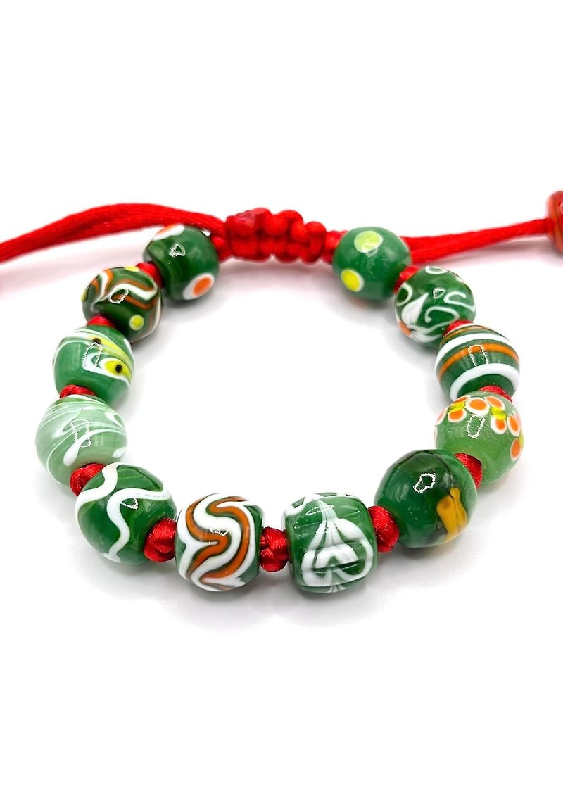 The finest jade. Glaze Bracelet 2 - Bracelets - Colored Glass 