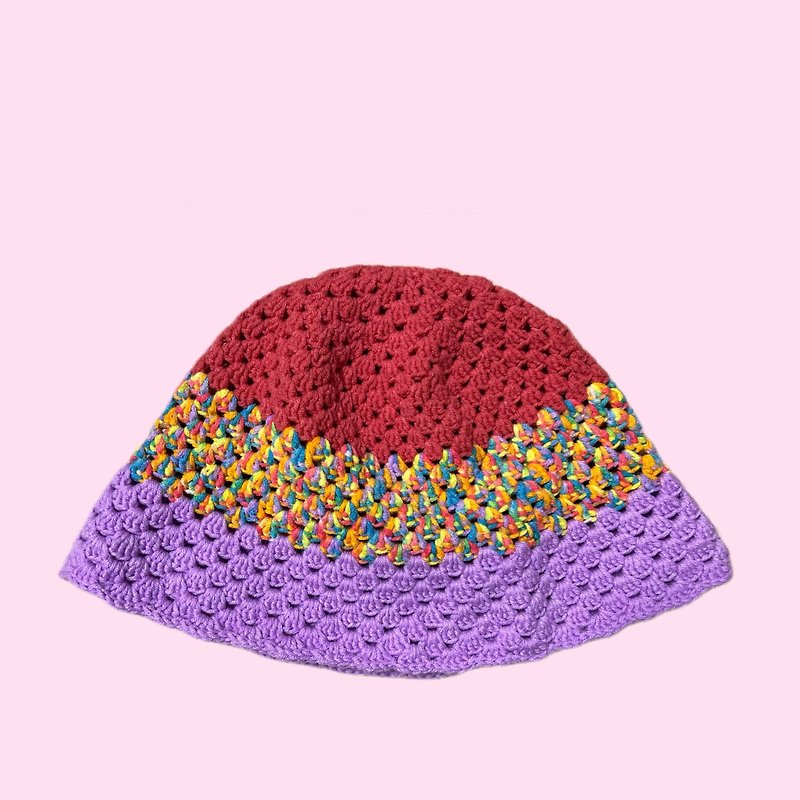 Shimmer Bucket Hat__Champagne Grape - หมวก - ไฟเบอร์อื่นๆ สีม่วง