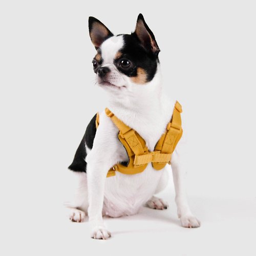 SPUTNIK 寵物設計 SPUTNIK 胸背帶 - 黃 (S)