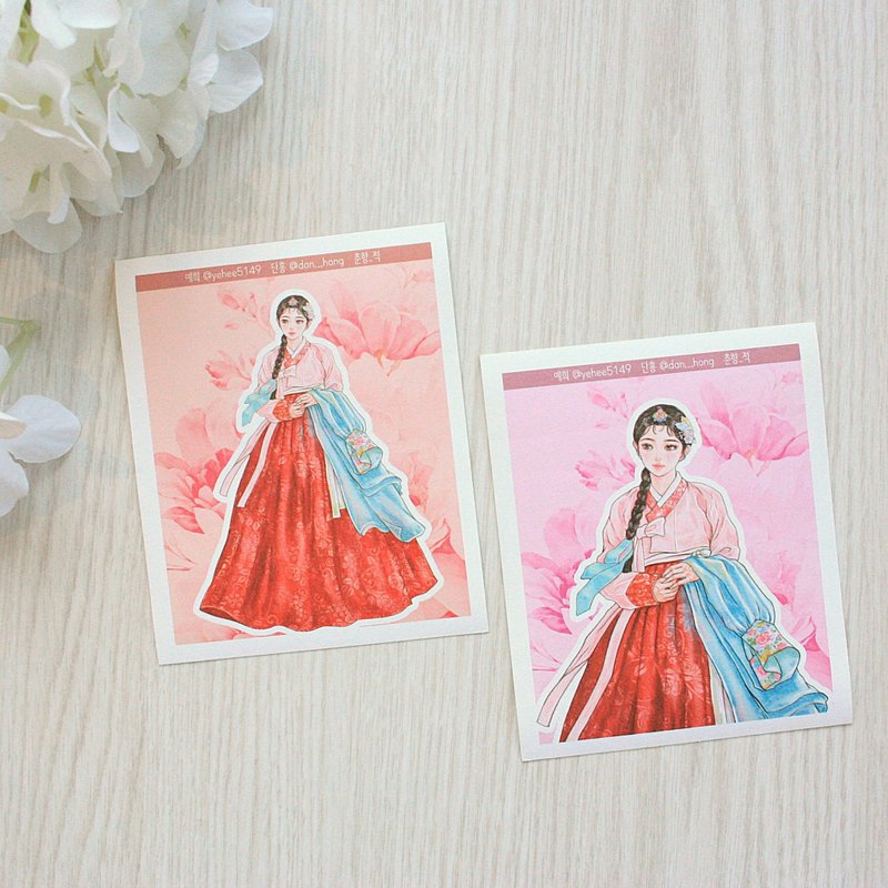 yehee_Oriental Sticker_chunhyang_red - Stickers - Paper 