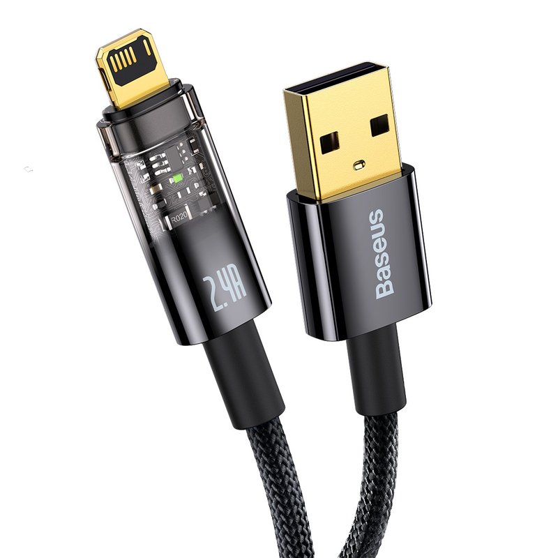 【台灣倍思】探索18W探索蘋果充電線 USB轉IOS baseus 哀鳳快充線 - 行動電源/充電線 - 其他材質 