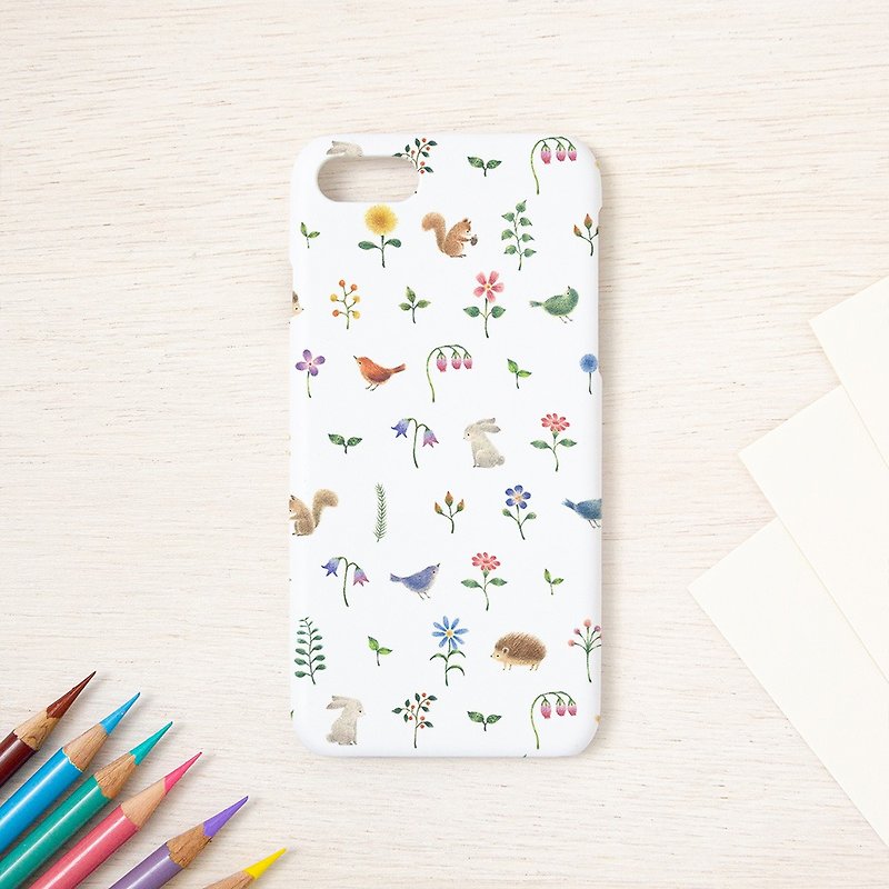 Smartphone case Animals and flowers SC-92 - Other - Plastic Multicolor