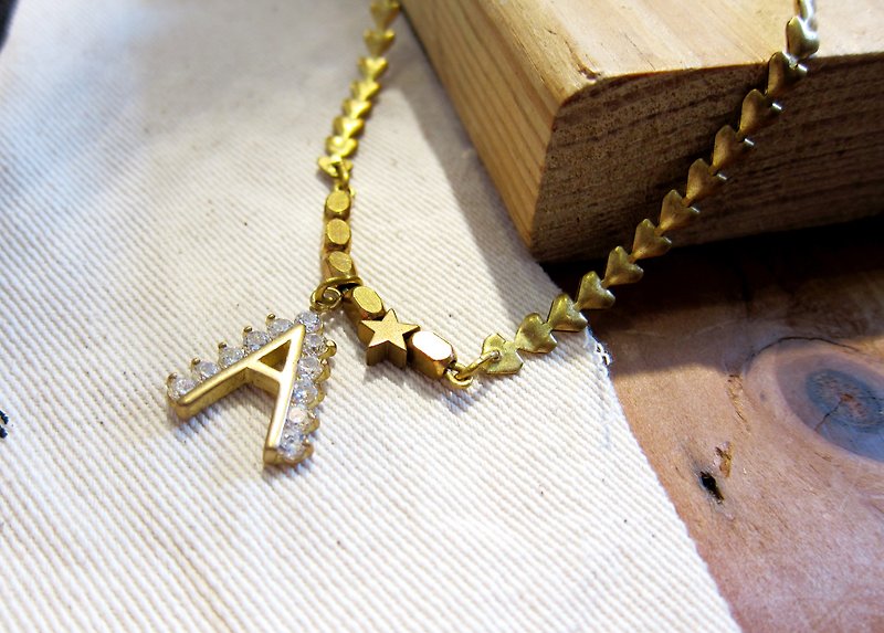 A letter - Necklaces - Other Metals Gold