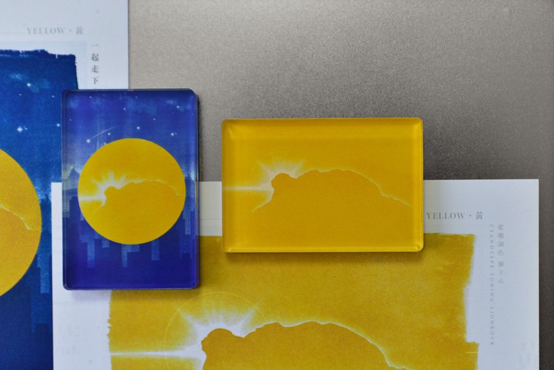 Magnet | Cyanotype Hong Kong - แม็กเน็ต - อะคริลิค สีน้ำเงิน