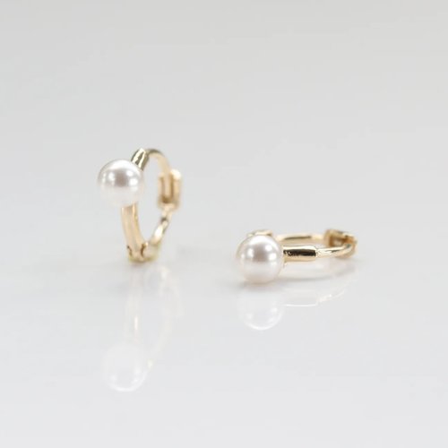CHARIS GRACE 14K 珍珠小耳扣(單個) (內徑 5.5 mm)