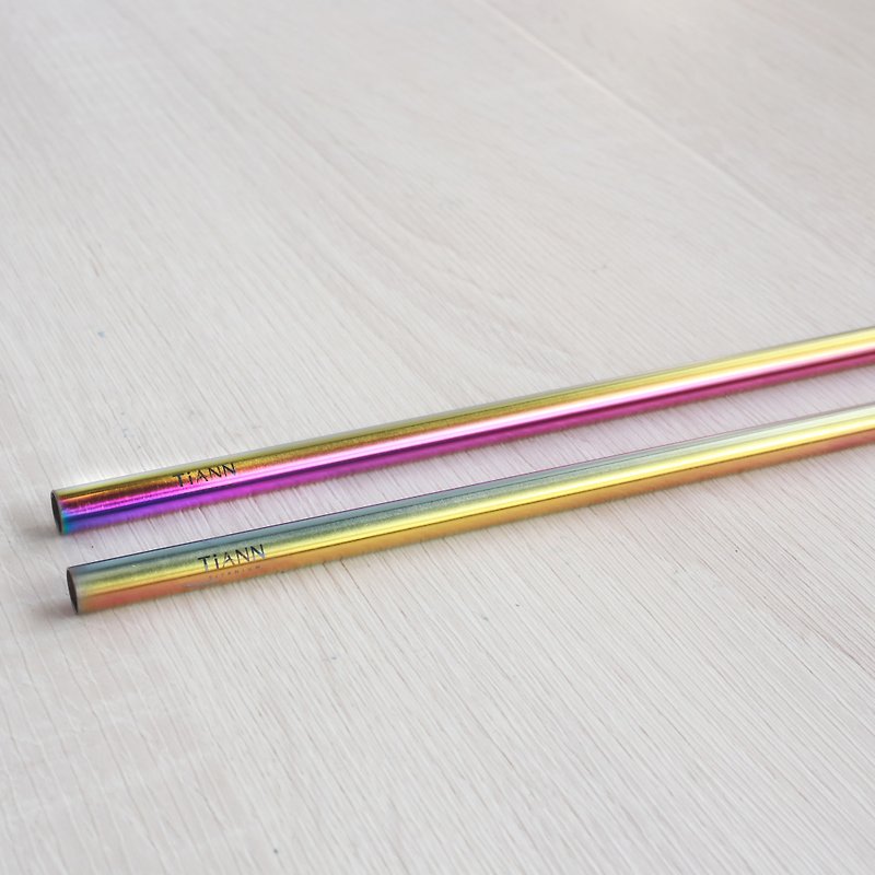 TiStraw Titanium Straw  (8 mm) - หลอดดูดน้ำ - โลหะ หลากหลายสี