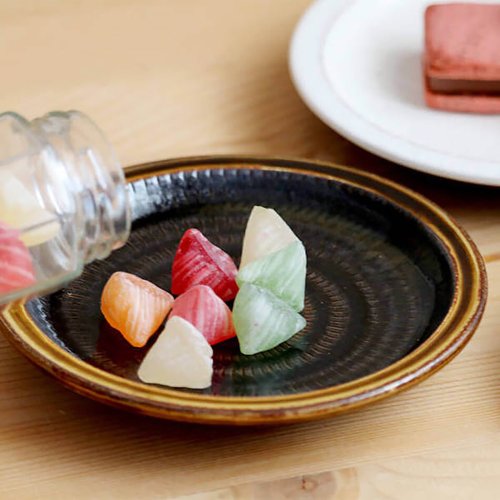 小石原焼き  菓子入れ  大皿  2皿セット  【新品未使用】 小石原焼 小石原焼き マルワ窯 5寸皿 五寸皿 取り皿 デザート皿
