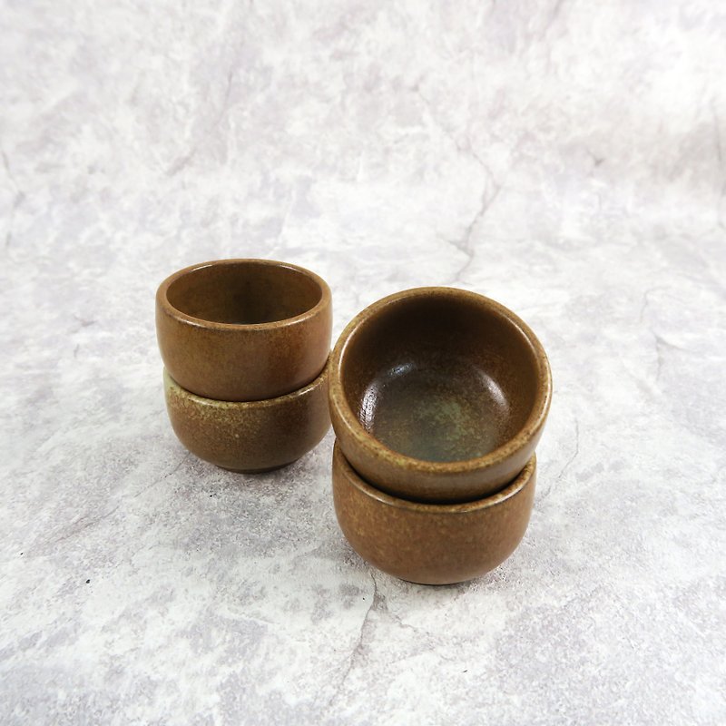 ティムヒン窯/クラシックシャオピンティーカップ（コーヒー） - 急須・ティーカップ - 陶器 ブラウン