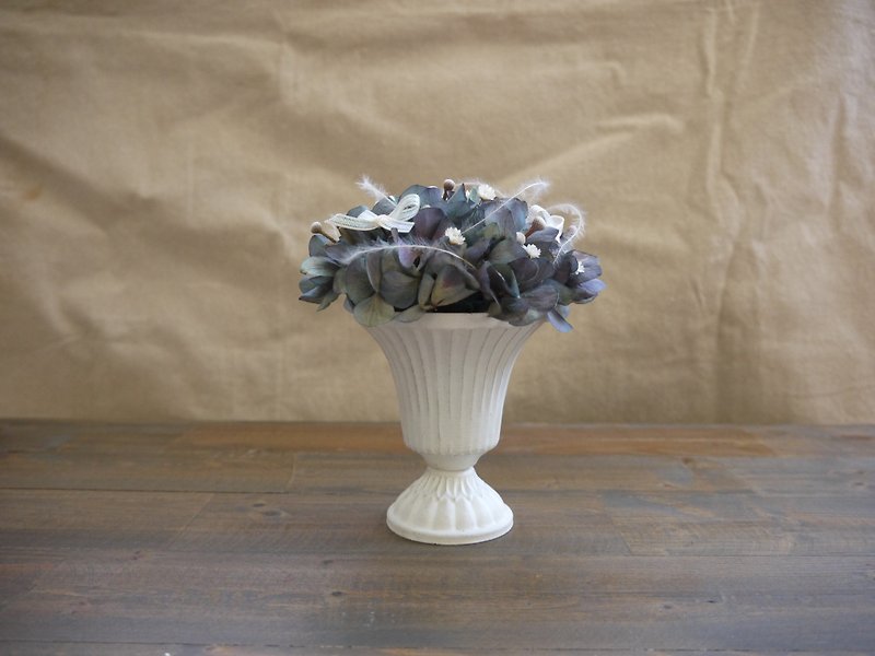 [その他]美しいロマンチックなアジサイの花ドライフラワーテーブルの花 - 観葉植物 - 寄せ植え・花 ホワイト