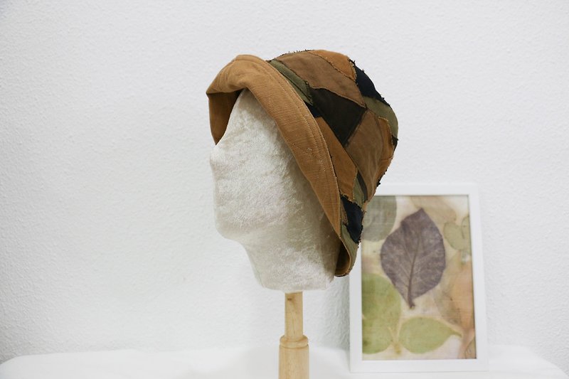 Cotton bucket hat (Collage) , Thai fabric - Hats & Caps - Cotton & Hemp 