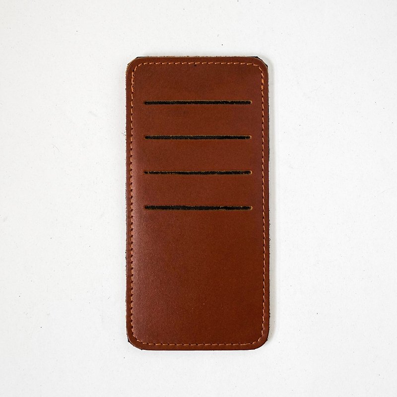Namecard Holder / Red Brown - Other - Other Materials Brown