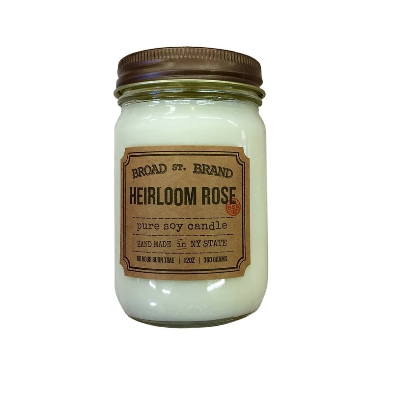 [KOBO] American Soy Essential Oil Candle - Heirloom Rose (360g/combustible 60hr) - เทียน/เชิงเทียน - ขี้ผึ้ง ขาว