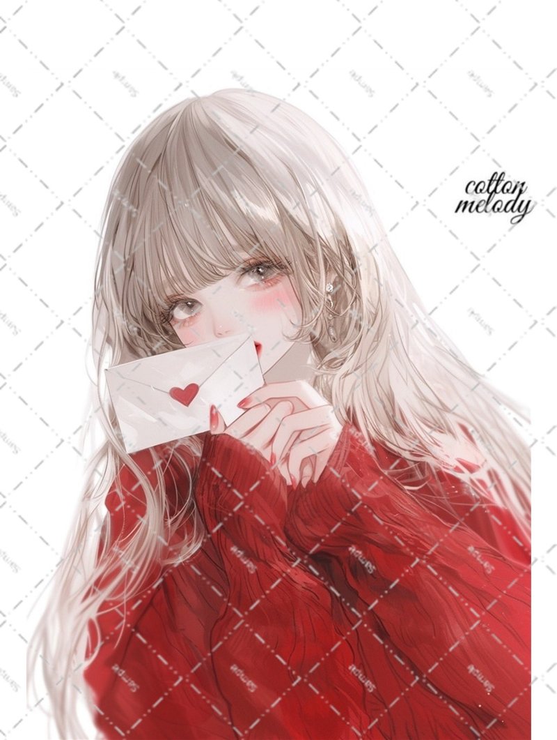 original sticker no.6971 人物ステッカー オリジナルステッカー 人物ステッカー 女の子ステッカー オリジナル人物ステッカー - 貼紙 - 紙 