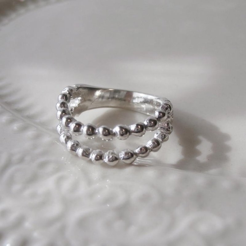 Grain Silver ring - แหวนทั่วไป - โลหะ 