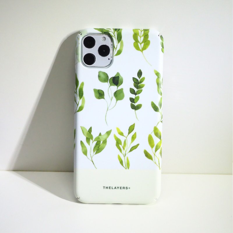 PAINTING WATER COLOR PRINT LEAFS - REFRESH MATTE Custom Phone Case - Phone Cases - Plastic Green