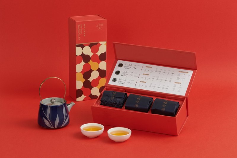 The Great Beauties Tea Set | 3 Loose Leaf Teas w/ Honey Notes - ชา - อาหารสด สีแดง