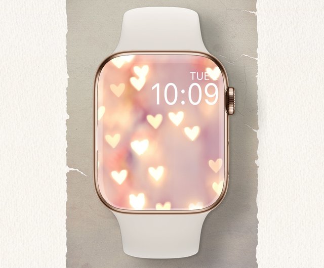 Apple Watchの壁紙 スマートウォッチ用のwatch Face Digital Valentine Hearts 57 ショップ Lamadreams 壁紙 スタンプ アプリアイコン Pinkoi