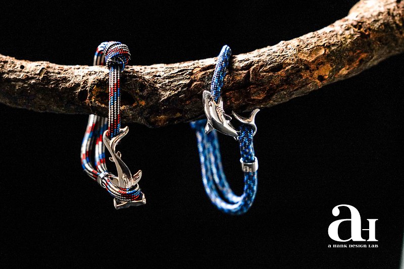 | Customized |Tropical Ocean Bracelet Series-Hammerhead shark(8 colors of ropes) - Bracelets - Other Metals 
