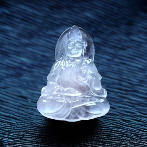 瓔珞翡翠 玻璃種翡翠精雕觀音菩薩 | 天然緬甸玉翡翠A貨 | 送禮