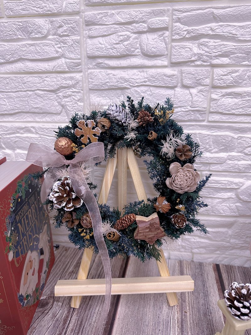 Christmas limited edition Christmas wreath/cedar Christmas wreath/Christmas fruit wreath/first choice for gift exchange - Dried Flowers & Bouquets - Plants & Flowers 