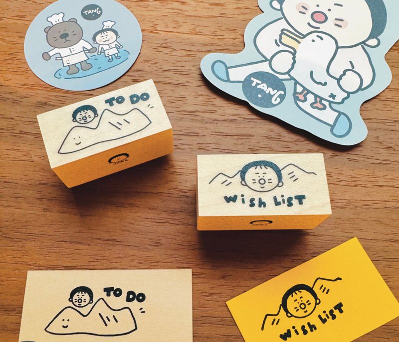【唐小糖】Forest森林系列 心願清單/待辦事項印章/楓木印章 - 印章/印台 - 木頭 多色
