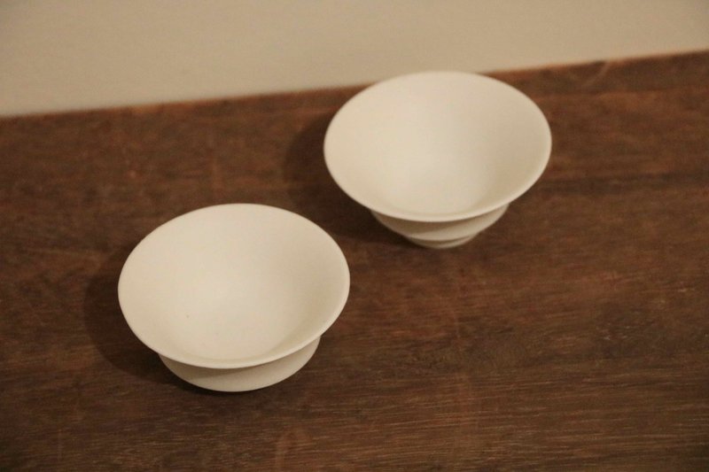 White small pair of cups - Cups - Porcelain White