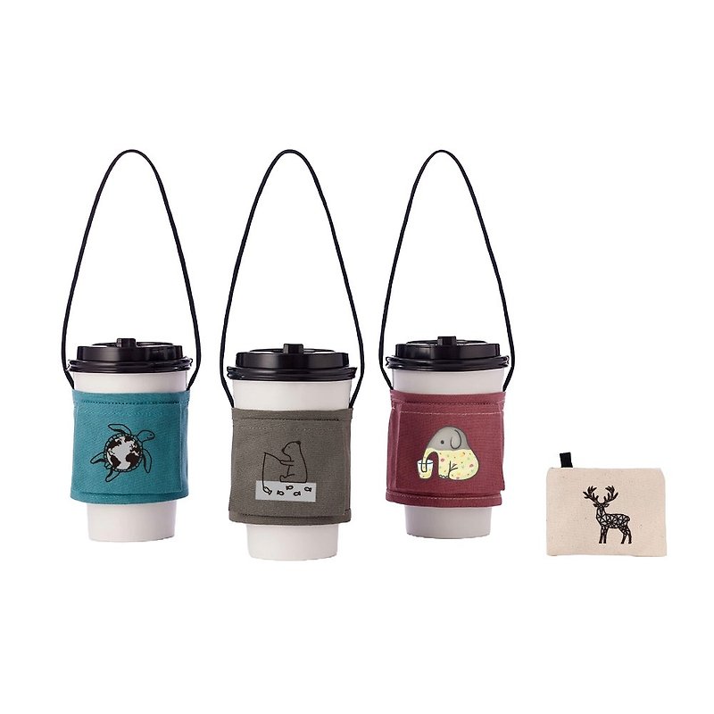 [2-in discount] YCCT environmentally friendly beverage bag classic model - patented storage, no need to worry about forgetting to bring it - ถุงใส่กระติกนำ้ - ผ้าฝ้าย/ผ้าลินิน หลากหลายสี