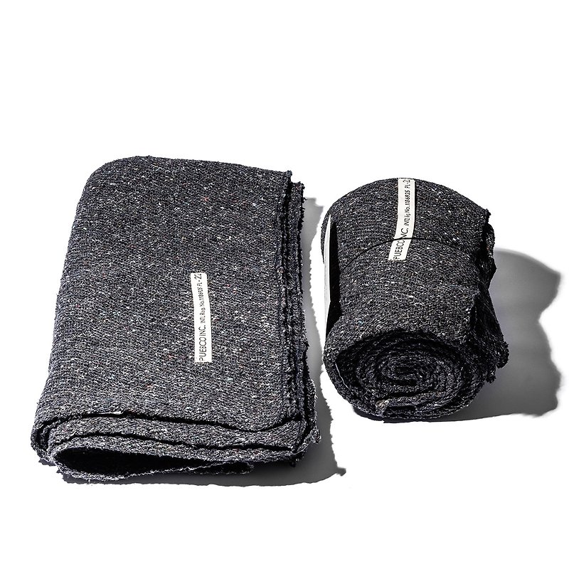 LAP ROBE 針織保暖蓋毯 - 被/毛毯 - 棉．麻 黑色
