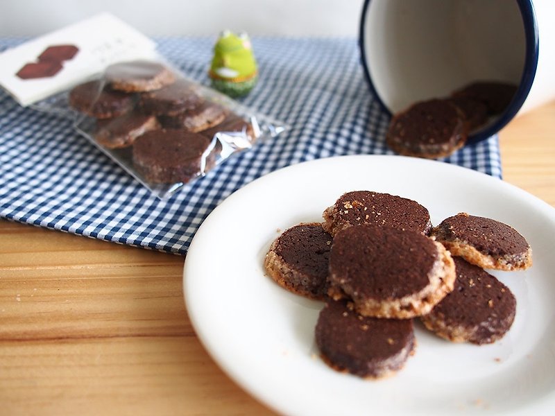 咕噜ゴロゴロ crystal sugar drill chocolate handmade biscuits - คุกกี้ - อาหารสด สีนำ้ตาล