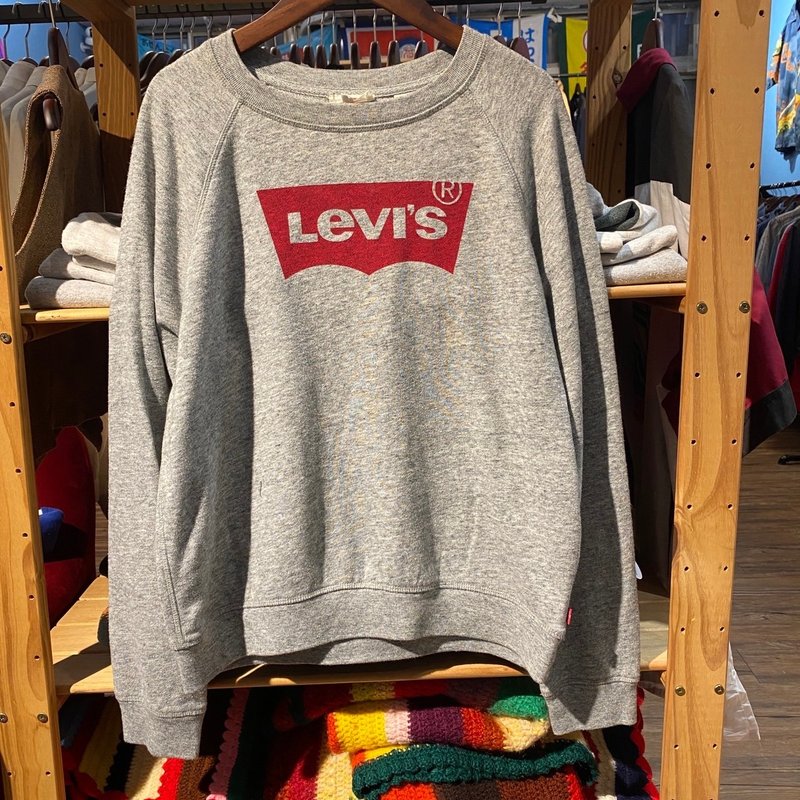--兩光師古著--Levis 灰色大學T - 男夾克/外套 - 其他材質 灰色