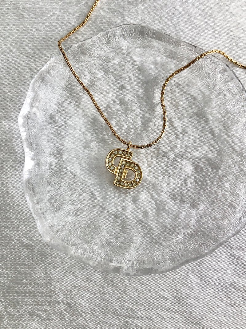 【 日本直送　名牌中古包 】Christian Dior クリスチャン ディオール ネックレス ゴールド CDロゴ vintage ヴィンテージ gydv2d - 項鍊 - 其他材質 金色