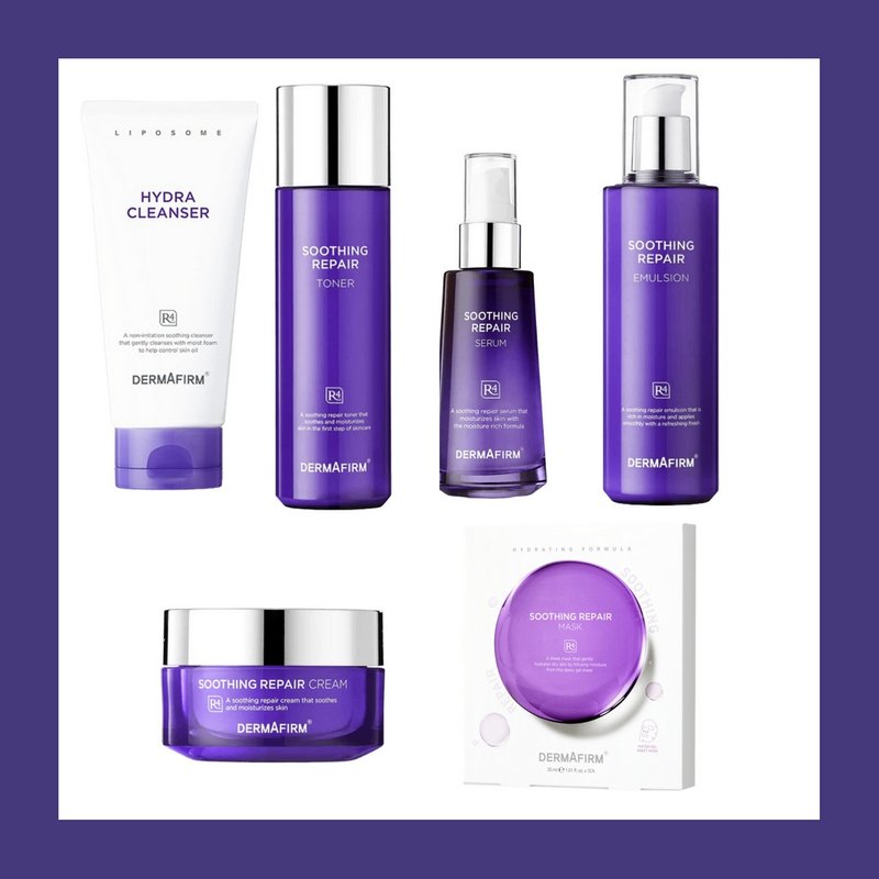 【Dermafirm】R4 紫蘇清潔保濕修護全系列 (六件組) - 保養/沐浴旅行組 - 其他材質 