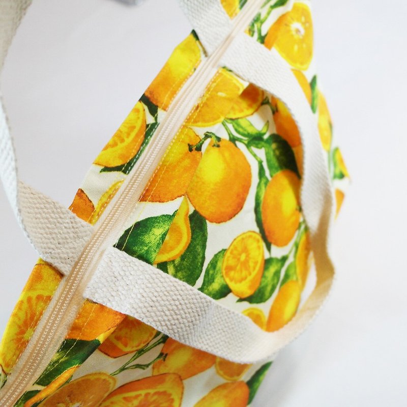 ATIPA 橙色條紋包帶拉鍊 - 手袋/手提袋 - 其他材質 橘色