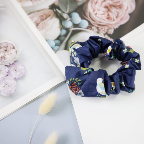 熊讚手創 髮束 甜甜圈 大腸圈 髮飾 髮圈 accessories 禮物-花草鳥兒