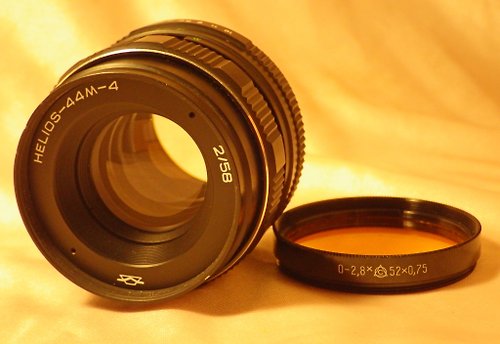 geokubanoid KMZ HELIOS-44M-4 F2 58mm 鏡頭適用於 M42 ZENIT PENTAX 相機 BI