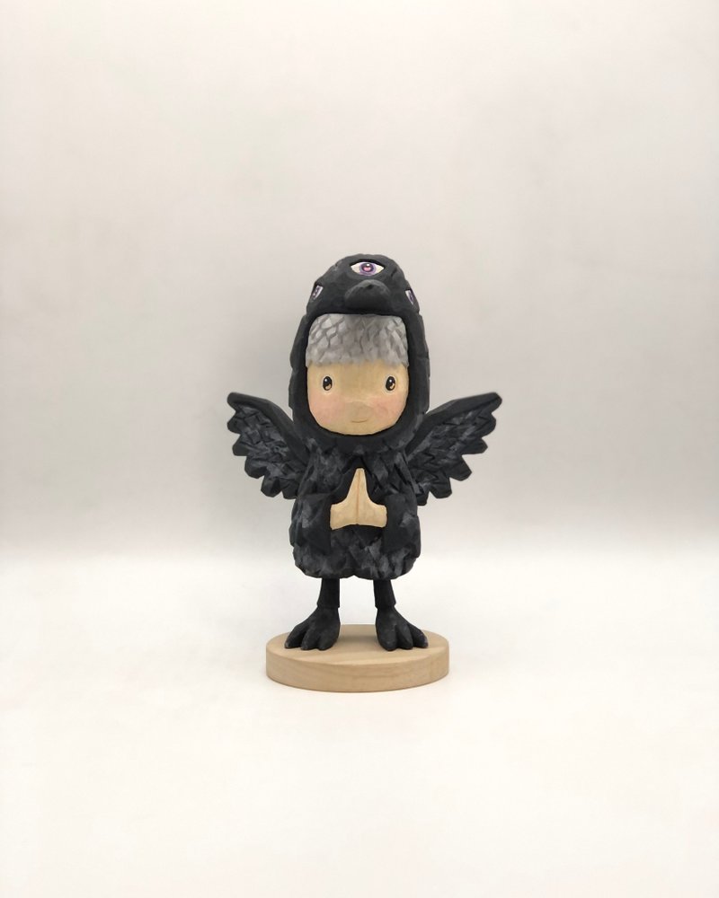 Ruchi 3 eyes raven - 擺飾/家飾品 - 木頭 