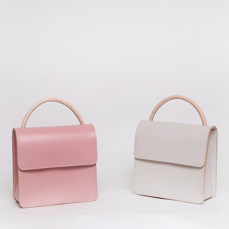 Diana bag Diana leather elegant clutch intellectual simplicity handbags handmade - กระเป๋าคลัทช์ - หนังแท้ 