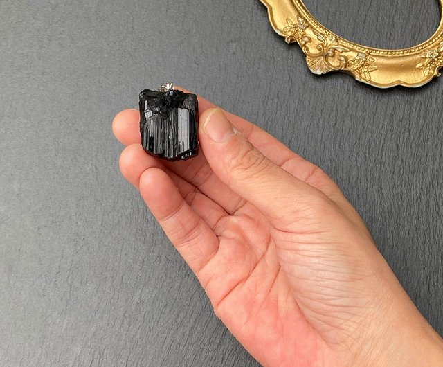 エネルギー原石 - 天然高品質ブラックトルマリン 925