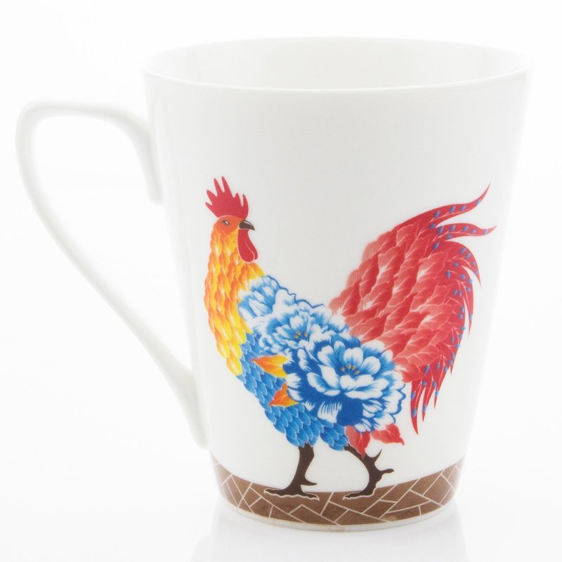 Year of Rooster Mug-B2 - Mugs - Porcelain Multicolor