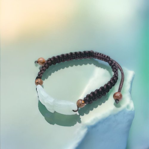 瓔珞珠寶盒 E.L.Jewelry Box 冰種蝴蝶結編織手鍊 | 天然A貨翡翠 | 送禮