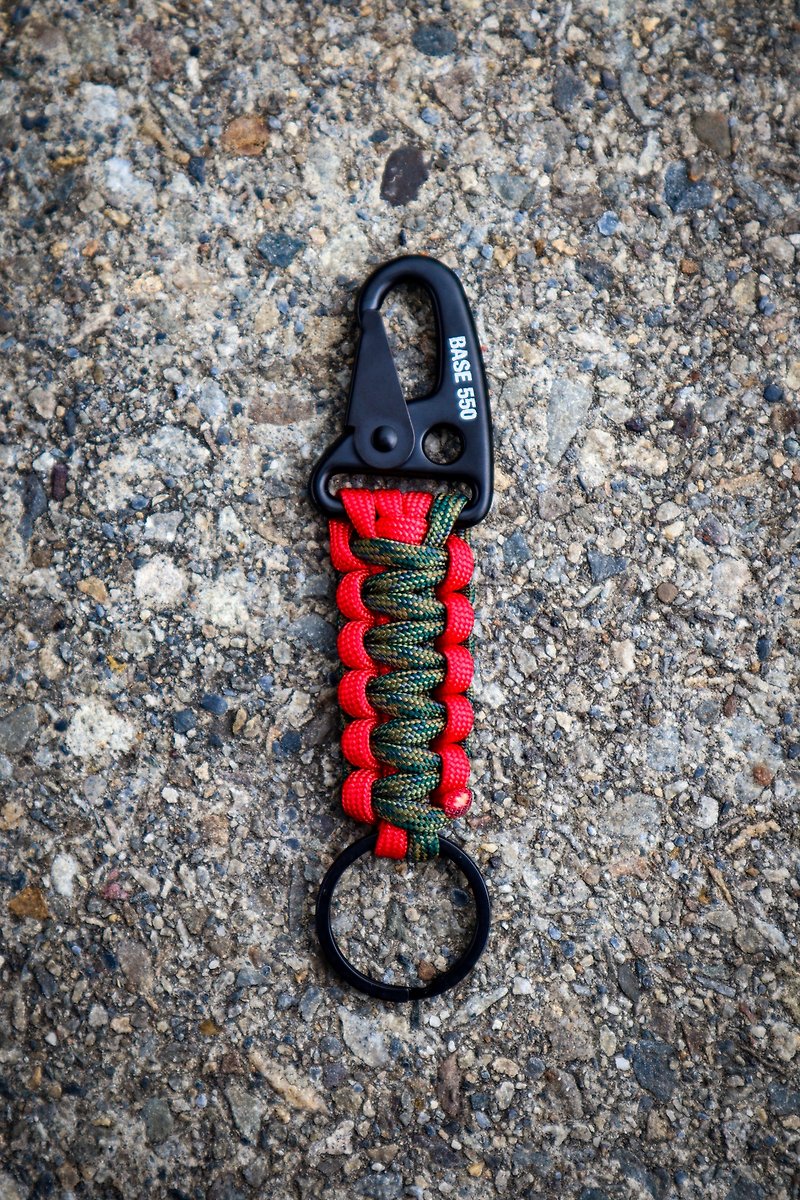 Paracord Keychain | Umbrella cord key ring (two-color) - Keychains - Nylon 